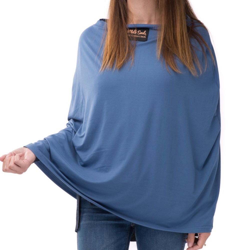 Milk Snob Luxe Nursing Cover/Carset Cover, Blue